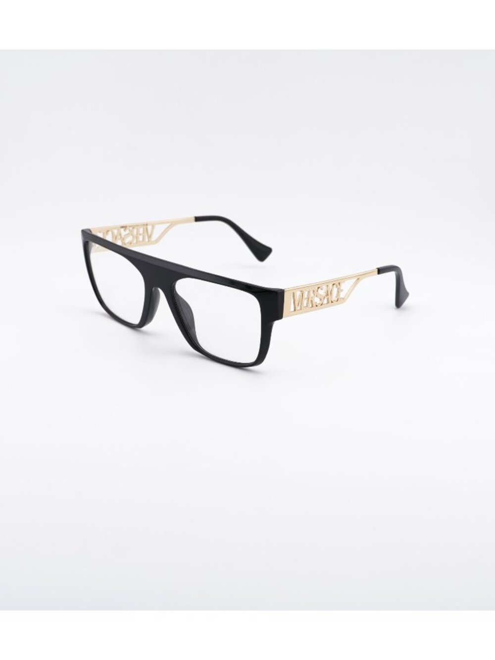 Versace VE3326U GB1 Eyeglasses Black / Gold 55mm Rectangle Frame